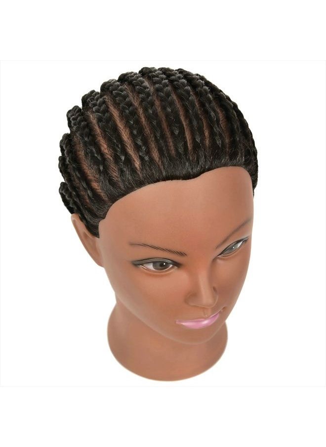 QACIEH - Mannequin Head 100% Real Human Hair for Hairdresser Practice Styling Braiding Manikin Cosmetology Doll Training Head with Stand - Image 1