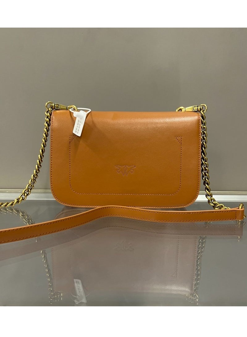 PINKO Pinko Chain Solid Color Crossbody Shoulder Bag 24*15*7cm  - Image 3