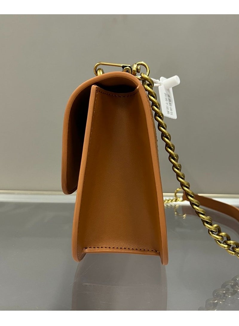 PINKO Pinko Chain Solid Color Crossbody Shoulder Bag 24*15*7cm  - Image 4