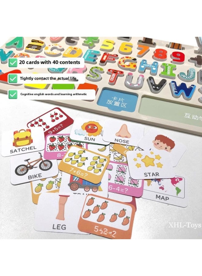 لعبة ألغاز ستيريو معرفية تعليمية مبكرة للأطفال من باولي، ألغاز منطقية للتفكير الأبجدي الرقمي، لعبة أطفال - اللون: لوحة ترقية التفكير المنطقي المعرفي للتعليم المبكر - Image 4