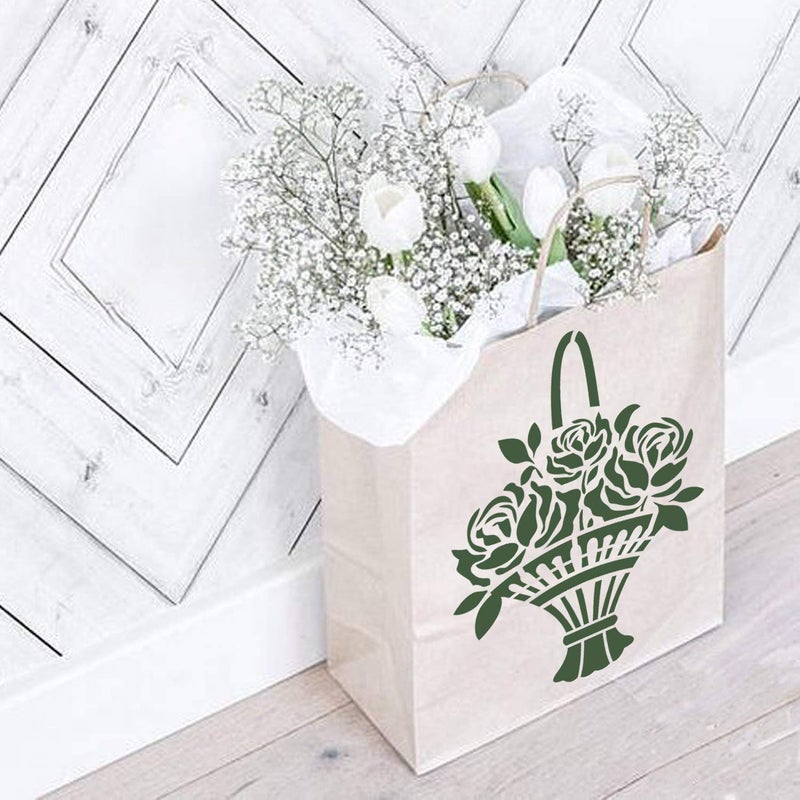 CrafTreat Stencil - Best Wishes | Reusable Painting Template for Art and Craft, Mixed Media, Wall Painting, Home Decor, DIY Albums, Card Making and Fabric Painting, 12"x12" - Image 2