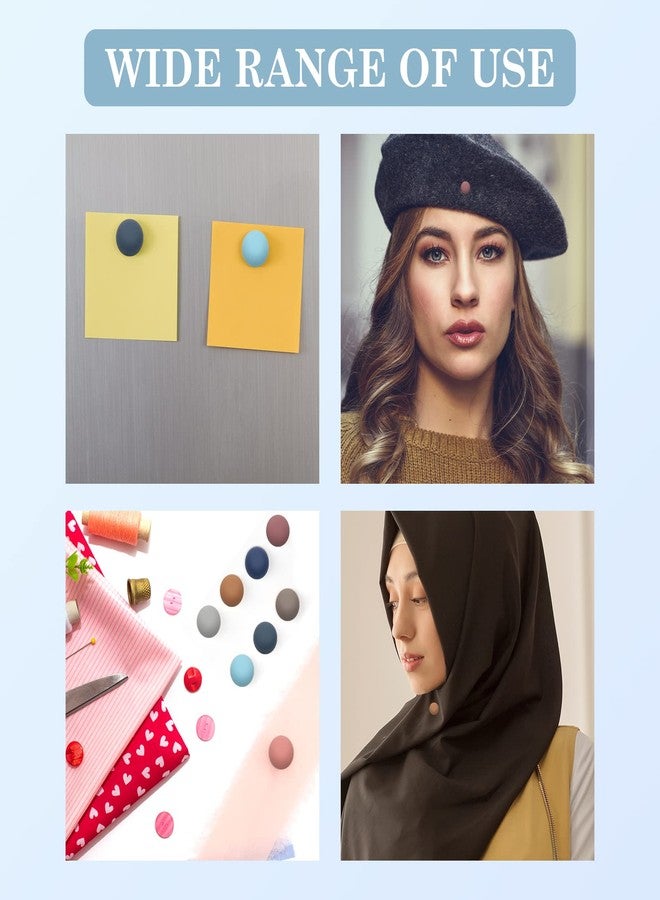 Pletpet 8 Pairs Hijab Magnetic Pins, Pletpet Strength Hijab Pins for Women Clothing Scarf (Classic) - Image 4