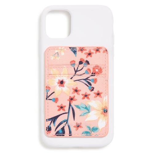 Vera Bradley Adhesive Phone Wallet Stick On, Paradise Bright Coral, One Size - Image 3