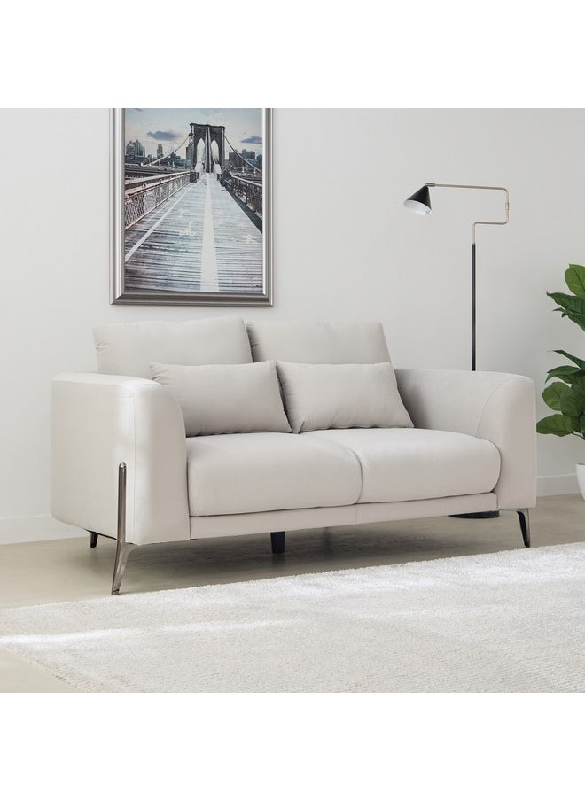 Home Box - Zurich 2-Seater Fabric Sofa with 2 Cushions 96 x 85 x 170 cm - Image 1
