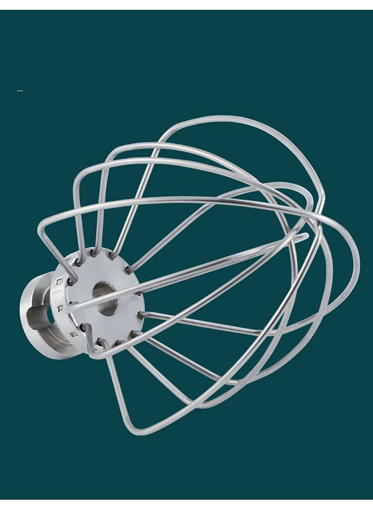 SYOSI Stainless steel Wire Whip Attachment Compatible with KitchenAid Tilt-Head Stand Mixer Accessory K45WW Replacement, Egg Cream Stirrer, Whipping Egg White, Cakes Mayonnaise Whisk, Dishwasher Safe - Image 2
