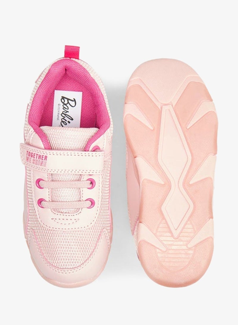 Barbie Girls Hook & Loop Light-Up Ankle School Sneakers - Image 5