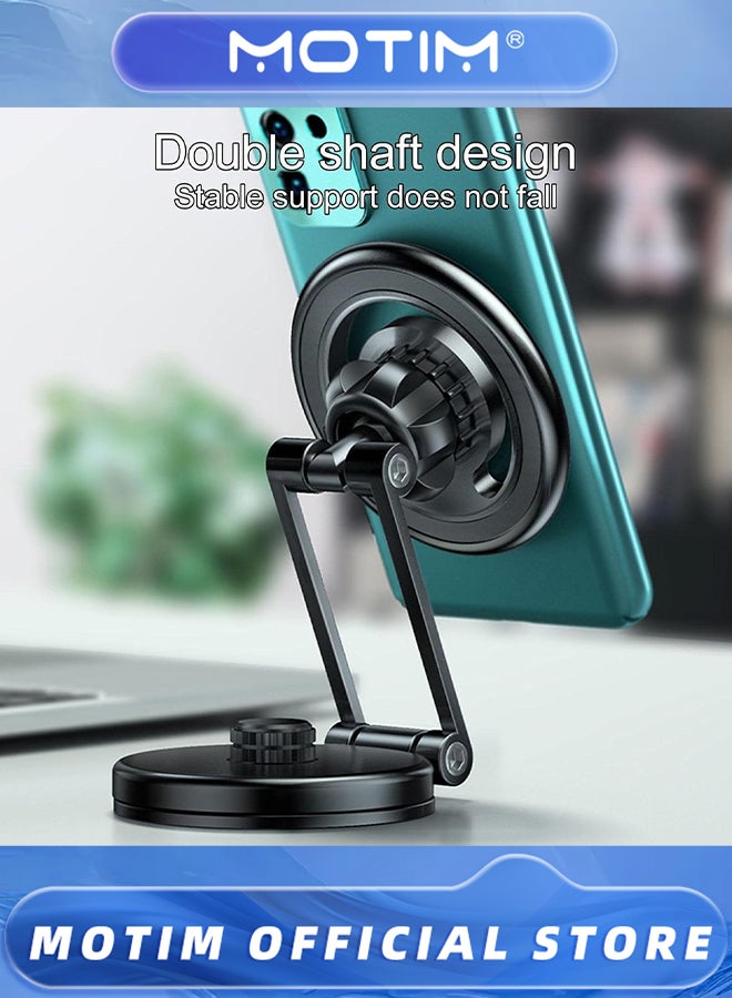 Motim Collapsible Suction Cup Car Phone Holder 360° Super Load Bearing Capacity Strong Magnetic Adsorption,Sliver - Image 5