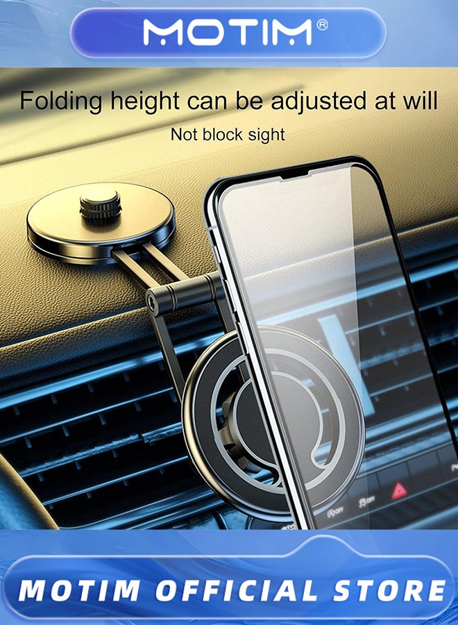 Motim Collapsible Suction Cup Car Phone Holder 360° Super Load Bearing Capacity Strong Magnetic Adsorption,Sliver - Image 4
