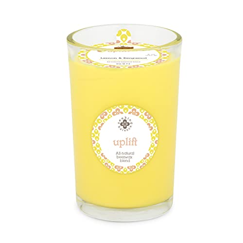 Root Candles Seeking Balance Wood Wick Spa Candle Aromatherapy Candles, 8-Ounce, Uplift: Lemon & Bergamot - Image 1