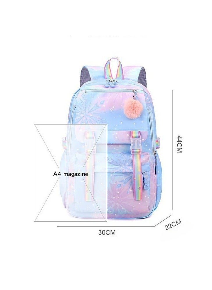 Stitch Student Backpack Large Capacity Backpack for Primary and Secondary School Students Cartoon Print Backpack 30*44*22CM - Image 2