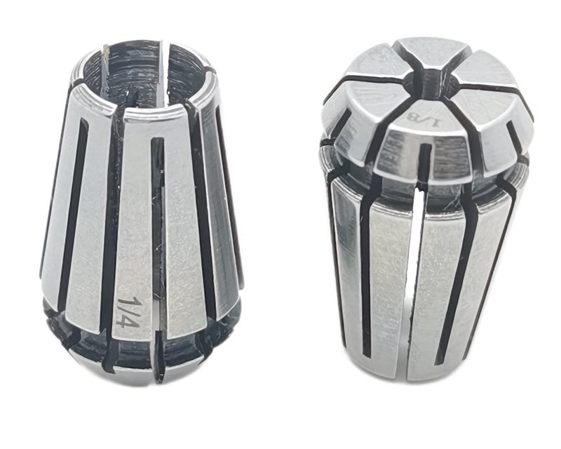 F.L.S Er11 Spring Collet Set, 1/8" and 1/4" ER11 Collet Chuck for CNC Engraving Machine & Milling Lathe Tool - Image 4