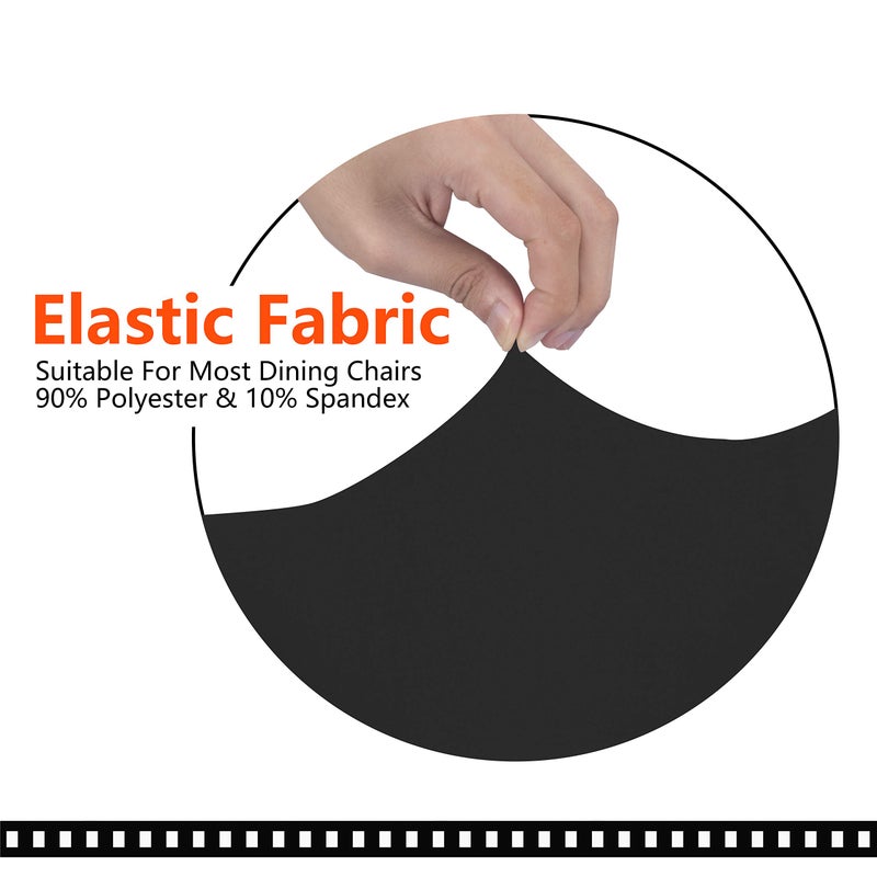 SARAFLORA Office Chair Cover- Medium, Black- Removable Computer Chair Cover for Office Chair with Zipper for Universal Rotating Chair Desk Chair Cover High Back Chair Seat Washable Protector for Pets - Image 3