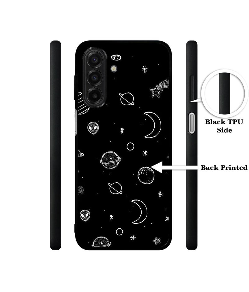 Casotec Space Stars Universe Design Premium 2D Printed Metal Back Case Cover for Samsung Galaxy A17 5G / F17 5G / M17 5G - Image 2