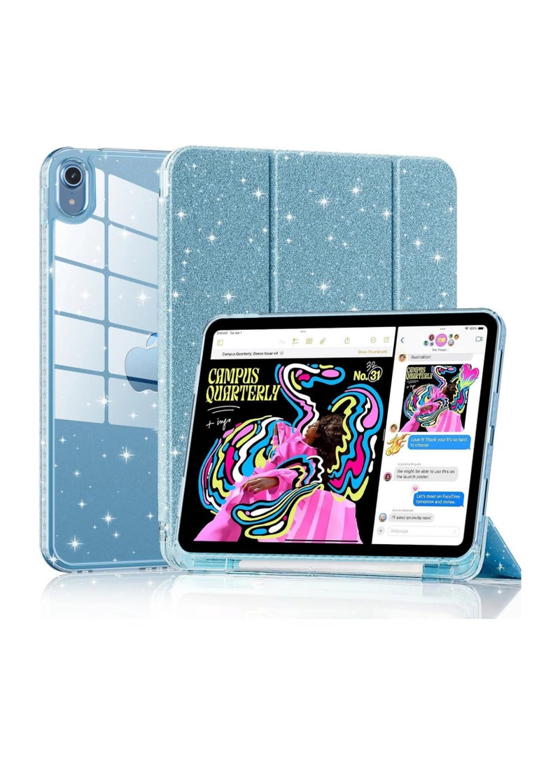 عام غلاف أكريليك براق متوافق مع iPad mini 6/7، غطاء لوحي مقاوم للصدمات بتصميم TPU مضاد للانحناء، غطاء واقي شفاف ملون براق - Image 1