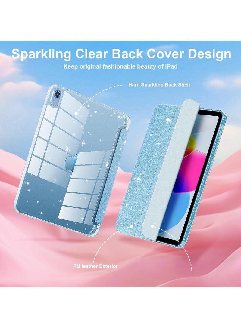 عام غلاف أكريليك براق متوافق مع iPad mini 6/7، غطاء لوحي مقاوم للصدمات بتصميم TPU مضاد للانحناء، غطاء واقي شفاف ملون براق - Image 2