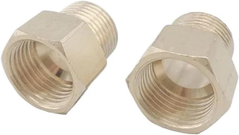 Brass Pipe Fitting Hex Bushing Adapter DN8 Female To DN6 Male Thread - Image 3