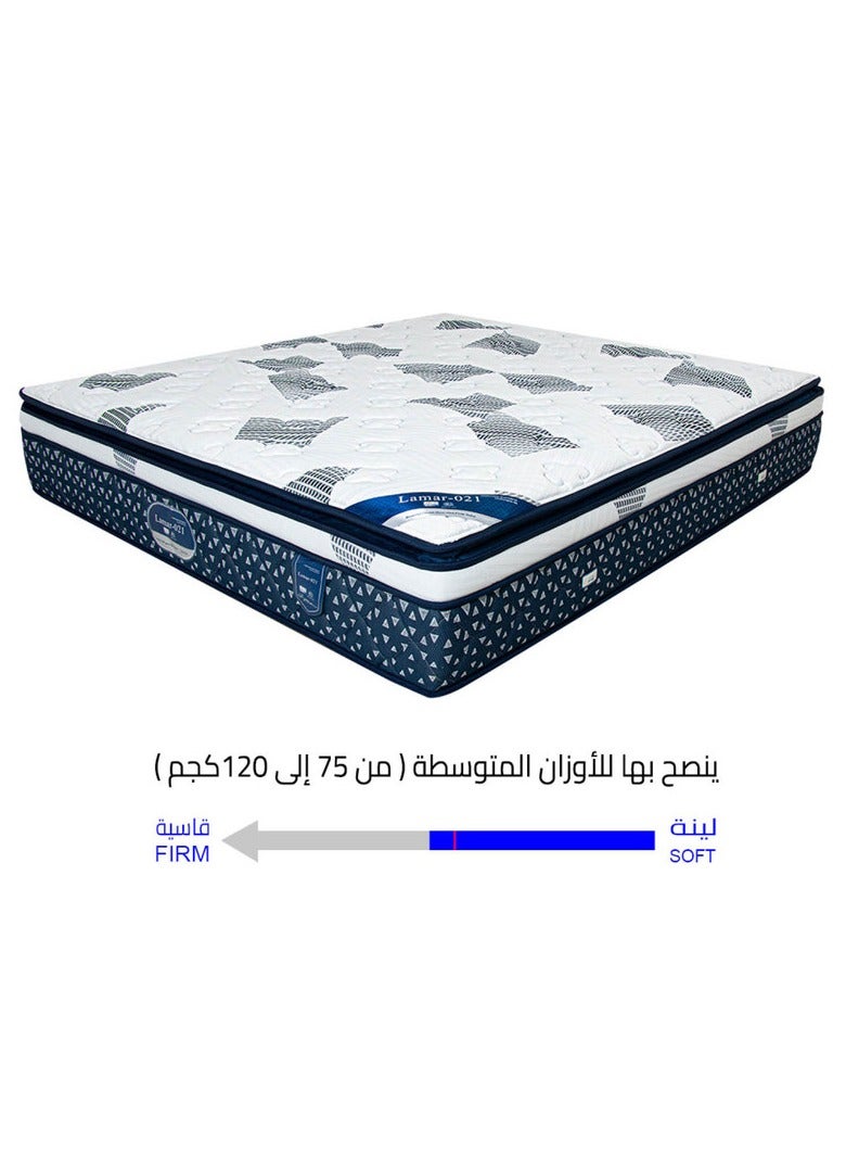 باك كير مرتبة باك كير لامار مع طبقة بوليمر صديقة للبيئة، دعم متساوي للعمود الفقري وراحة استثنائية 200x140x37 سم - Image 4