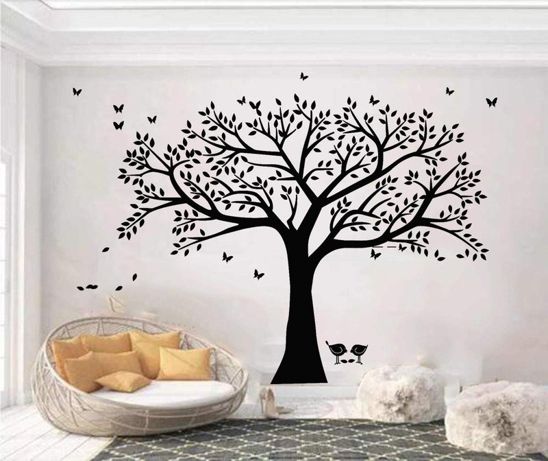 MAFENT Giant Family Tree Wall Decals Bird Stickers Decals Branches Wall Stickers for Living Room Nursery Room Wall Decor - Image 1