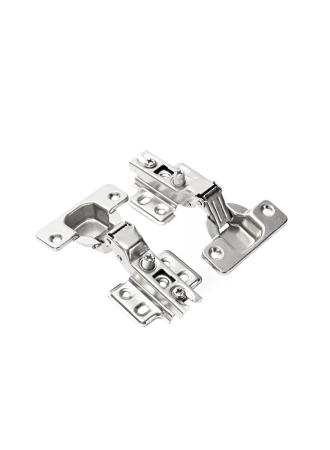 LAWAZIM 2-Piece Cabinet Hinges - Soft Close Full Overlay Cabinet Hinges, Removable and Adjustable with Screws, Straight Cup 105° Opening - Ideal for Kitchen, Bathroom, and Cabinet Furniture Doors - Image 1