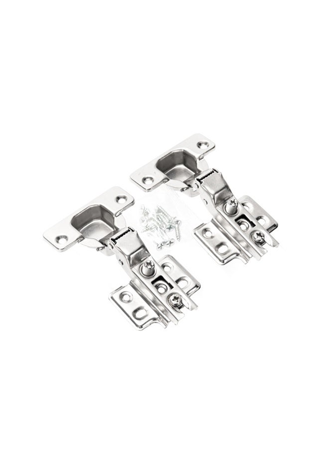 LAWAZIM 2-Piece Cabinet Hinges - Soft Close Full Overlay Cabinet Hinges, Removable and Adjustable with Screws, Straight Cup 105° Opening - Ideal for Kitchen, Bathroom, and Cabinet Furniture Doors - Image 3