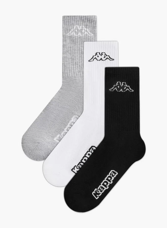 Kappa Kappa Pack of 3 Crew Length Socks
