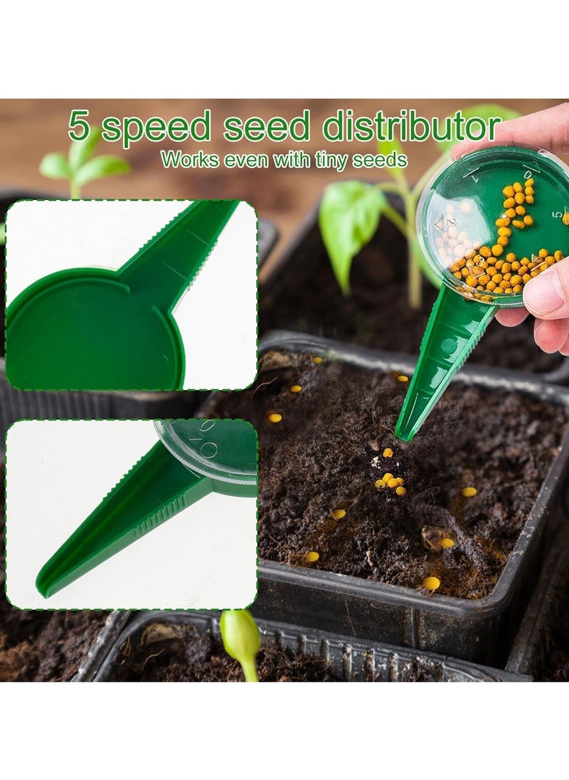 CMGTYYD 6pcs Seed Dispenser for Small Seeds Mini Sowing Manual Handhold Seedlings Dibber, Transplanter, Widger Set Garden Tool Sets Professional Reusable Hand Spreader  - Image 2