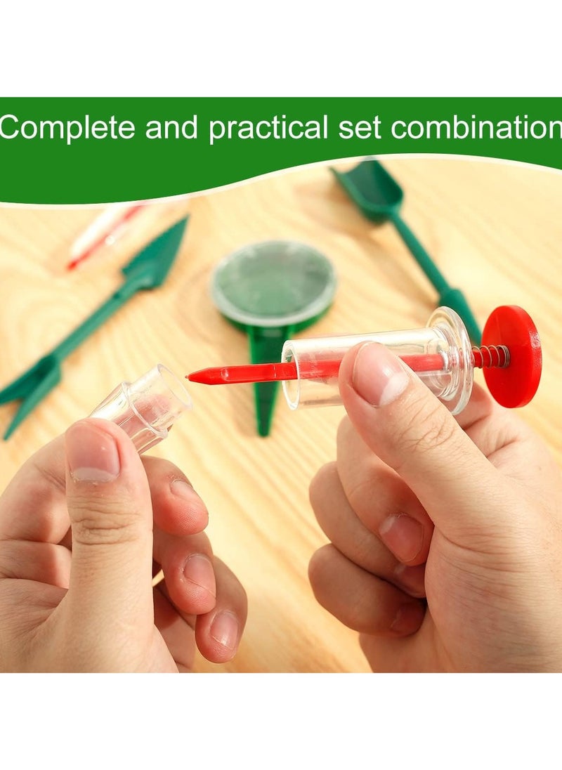 6pcs Seed Dispenser for Small Seeds Mini Sowing Manual Handhold Seedlings Dibber, Transplanter, Widger Set Garden Tool Sets Professional Reusable Hand Spreader