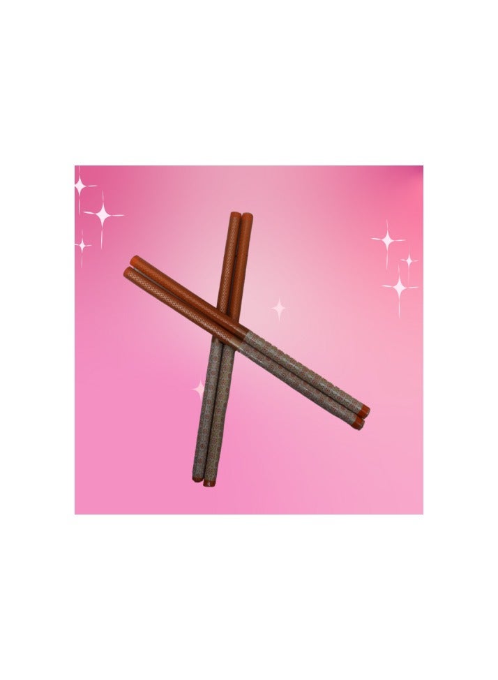 DecoLoral DECOR ME Dandiya Wooden Multicolor stick Pair of 2 (4QTY) - Image 4