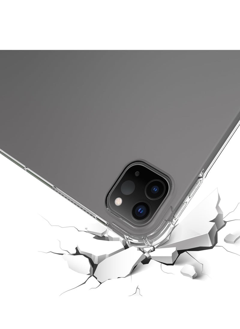 MIGOFAST - Clear Case Compatible iPad Pro 13  2024 13.0 inch  Airbag Drop Protection Silicone TPU Shockproof Anti-Scratch Slim-Fit Shell - Image 1