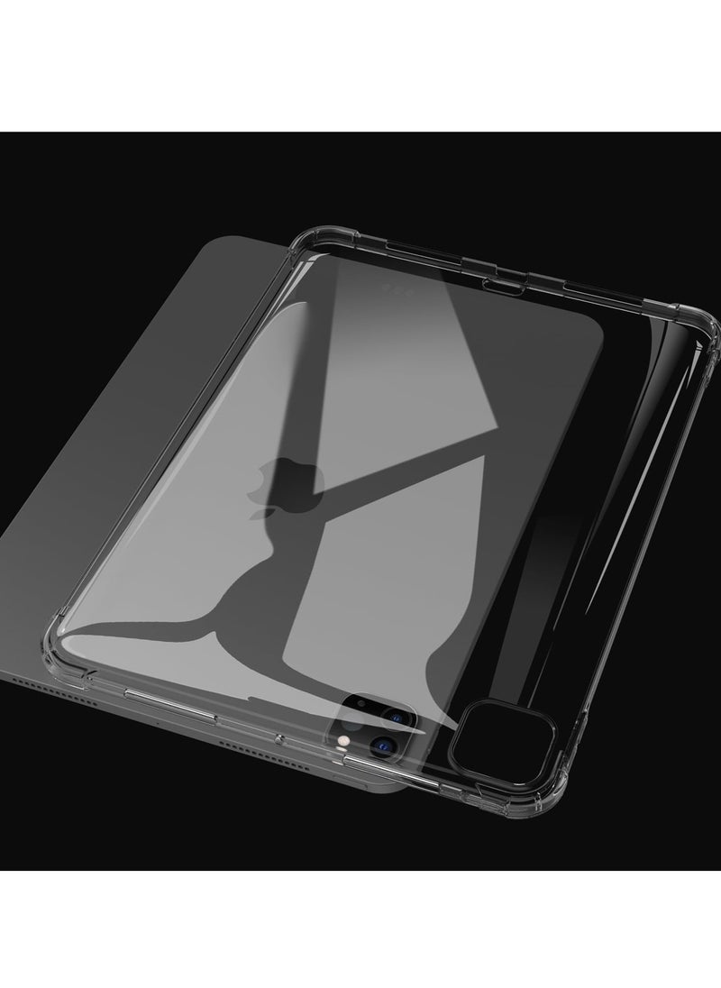 MIGOFAST - Clear Case Compatible iPad Pro 13  2024 13.0 inch  Airbag Drop Protection Silicone TPU Shockproof Anti-Scratch Slim-Fit Shell - Image 1