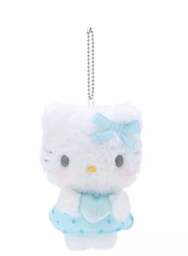 (KT Cat) Blue Skirt With Wings Plush Toy Gift Ornament  - Image 1