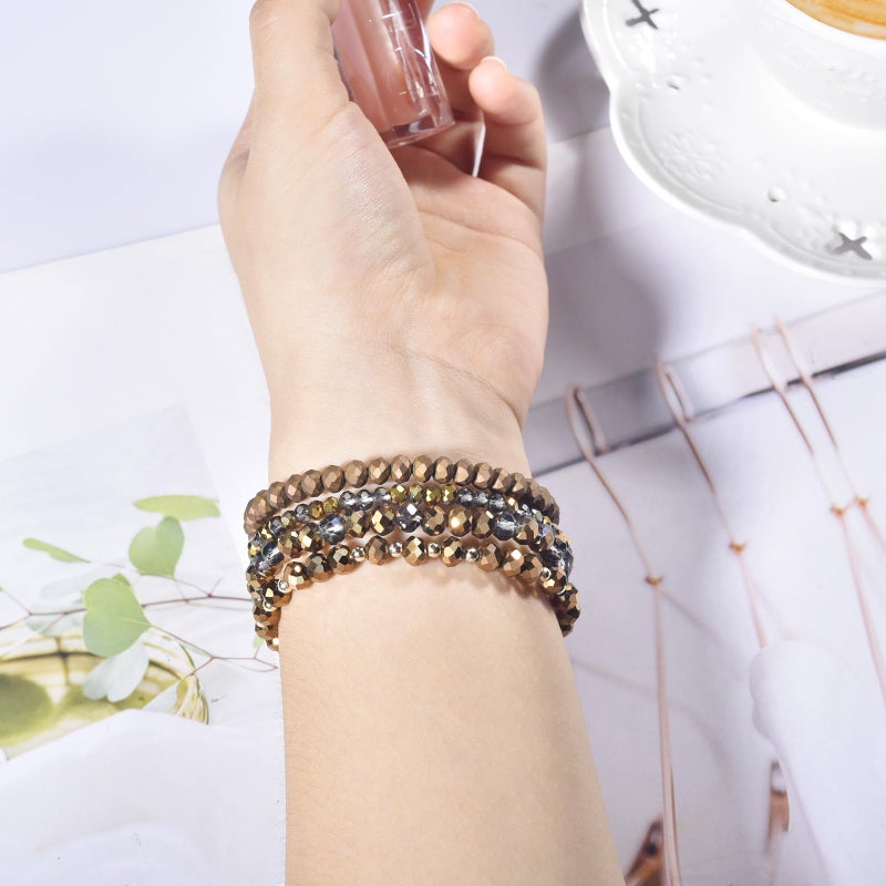 VISOOM Beaded Bracelet Compatible for Apple Watch Band 42mm/41mm/40mm/38mm Series 11,10, 9, 8, 7, SE(1 2 3), 6, 5, 4 Women Fashion Cute Handmade Pearl Stretchy Watch Strap for iWatch Bands 3, 2, 1 - Image 2