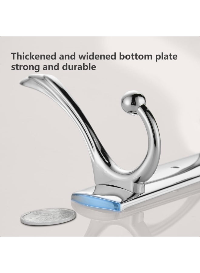 BRIMIX Wall Mount Coat Hooks Heavy Duty Stainless Steel Hooks for Hanging Towel Hat Robe Cloth Organizer for Bathroom Kitchen Living Room Bedroom Door Hook  - Image 2