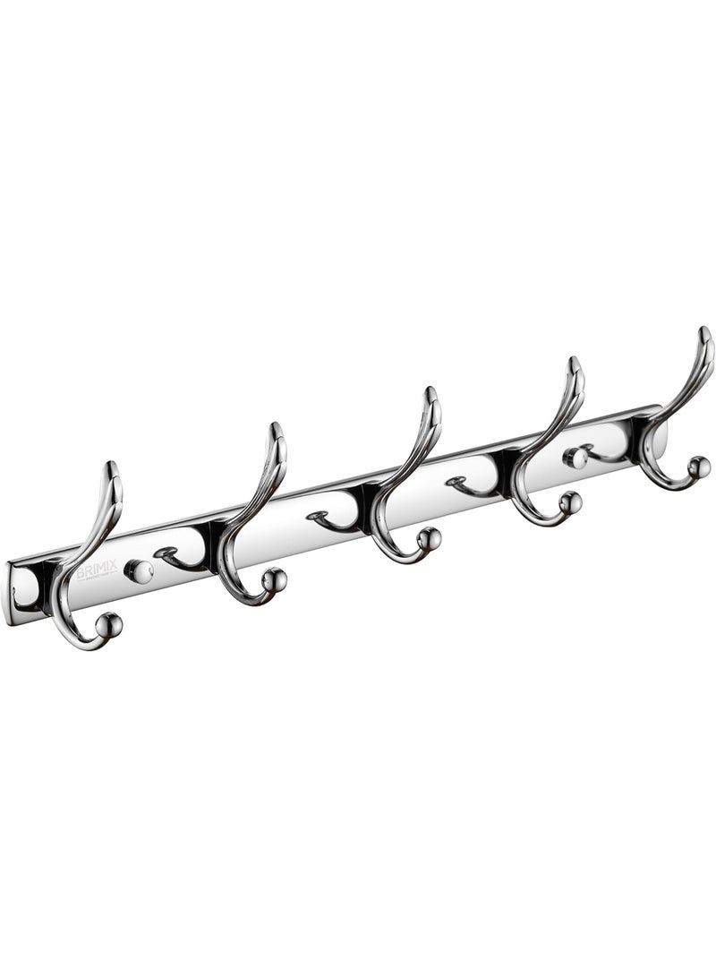 BRIMIX Wall Mount Coat Hooks Heavy Duty Stainless Steel Hooks for Hanging Towel Hat Robe Cloth Organizer for Bathroom Kitchen Living Room Bedroom Door Hook  - Image 1