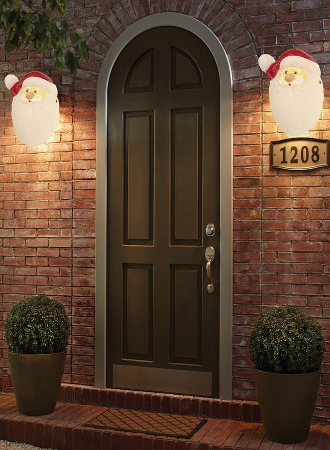 Besti Santa Porch Light Cover Holiday and Christmas Decorations | Flexible, Weather-Resistant Acrylic | No Tools or Installation Required | Fits Standard Outdoor Lighting - Image 3