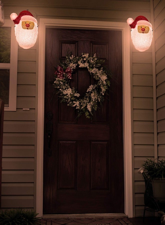 Besti Santa Porch Light Cover Holiday and Christmas Decorations | Flexible, Weather-Resistant Acrylic | No Tools or Installation Required | Fits Standard Outdoor Lighting - Image 4