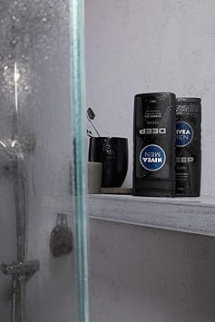 Nivea Men Deep Active Clean Shower Gel 250 ml Revitalising Shower Gel with Activated Charcoal pH SkinFriendly Shower Gel for the Body Face and Hair - Image 5