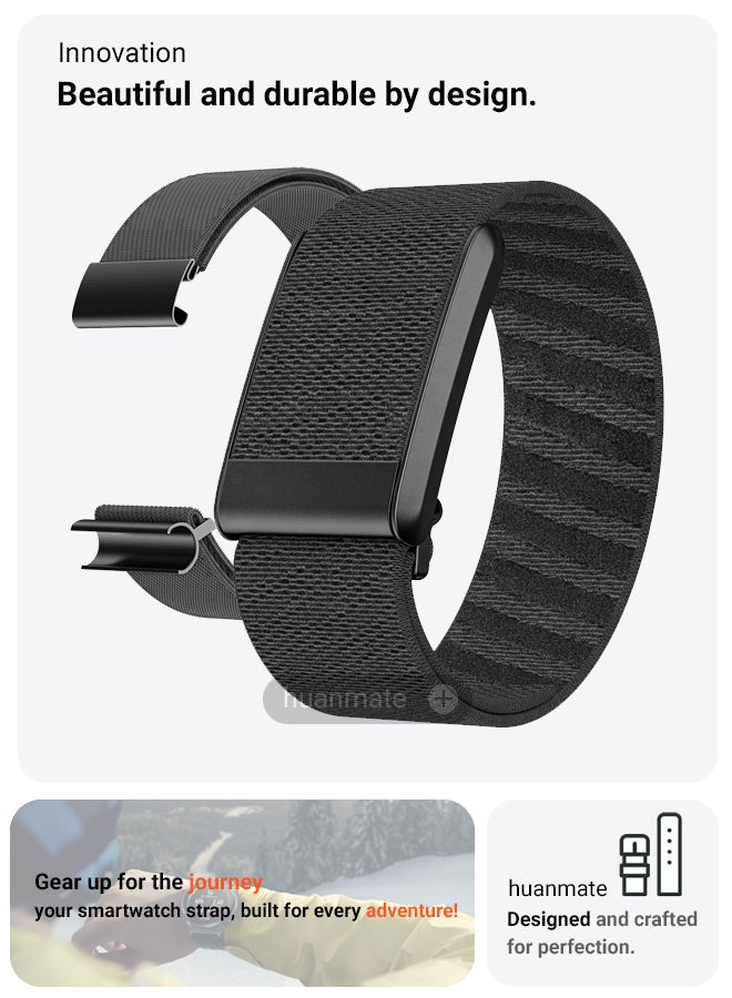 huanmate WHOOP Band 4.0 Premium Replacement Strap - High Quality, Lightweight, Stylish & Durable - Easy Installation - Replacement Strap for WHOOP Band 4.0  - Image 2