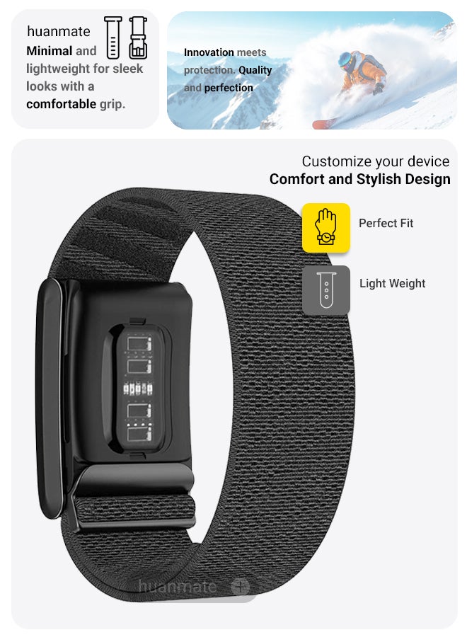 huanmate WHOOP Band 4.0 Premium Replacement Strap - High Quality, Lightweight, Stylish & Durable - Easy Installation - Replacement Strap for WHOOP Band 4.0  - Image 3