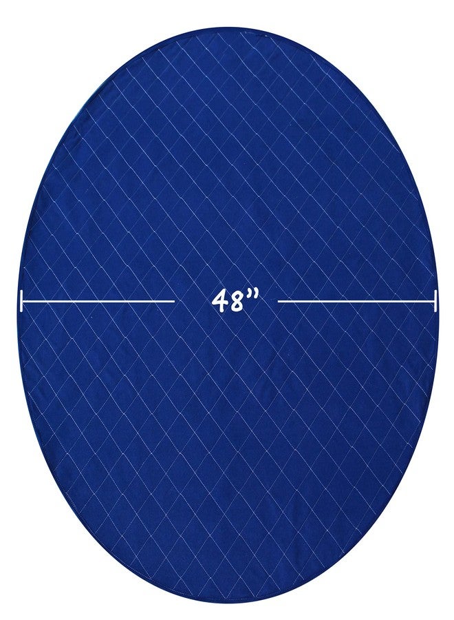 Coldwind Washable Pee Pads for Dogs, Reusable 48" Round Whelping Pads, Whelping Box for Dogs, Puppy Training Pads with Non-Slip Back for Playpen/Crate, Dog Housebreaking Absorption Pad - Image 4