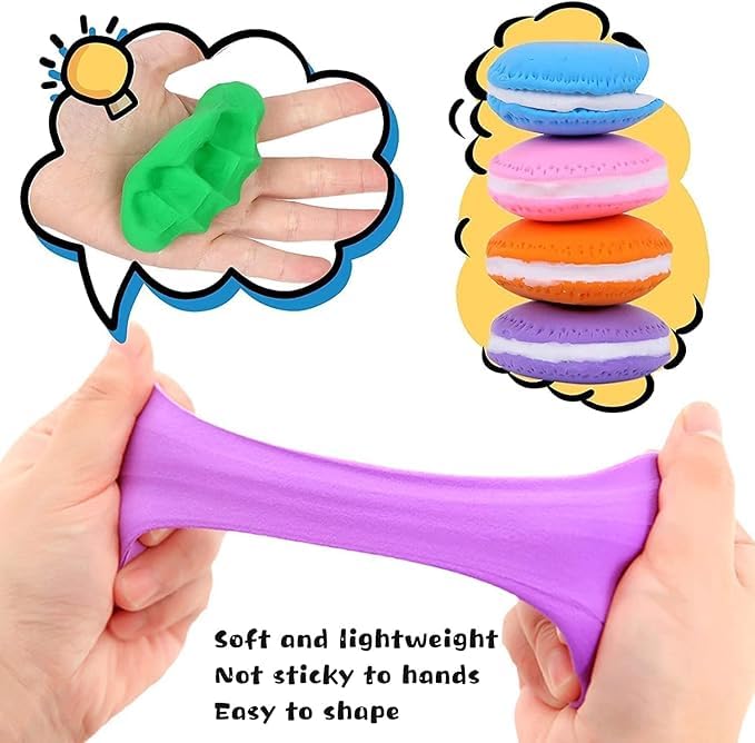 Air Dry Modeling Clay Set, 12 Colors, Non-Toxic Ultra Light Clay Foam Clay and Sculpting Tools, Creative Art Kit for Kids (12) - Image 3