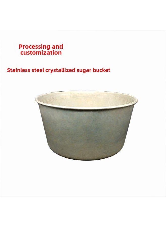 Processing Custom Round Rock Sugar Bucket Basin Crystallization Special Sugar Bucket Yellow Sugar Special Container Oblique Barrel-Specifications:Caliber 40cm - Image 1