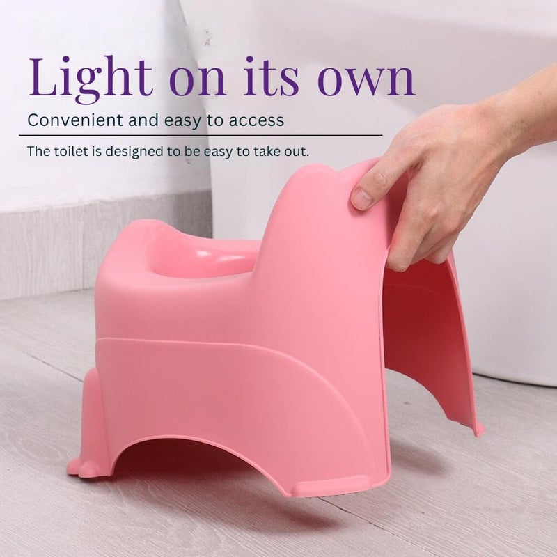 Turtees Cute Potty with Cat Design - Pink - Image 3