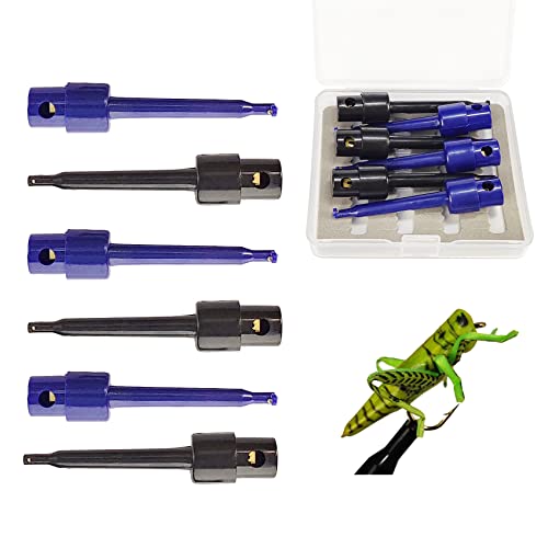 Riverruns 6pcs Fly Hook Hackle Pliers, Flies Lures or Hooks Display, Hackle Wrapping with A Free Mini Fly Box Packing - Image 1