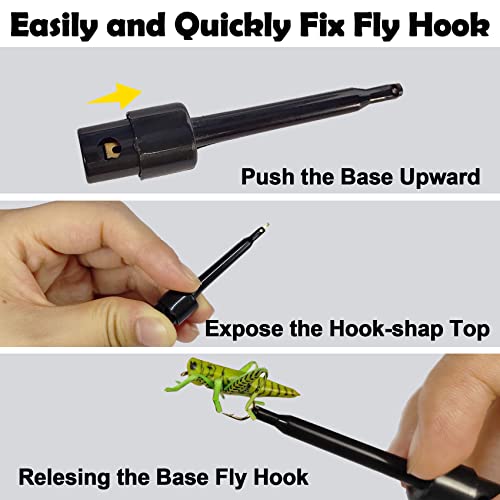 Riverruns 6pcs Fly Hook Hackle Pliers, Flies Lures or Hooks Display, Hackle Wrapping with A Free Mini Fly Box Packing - Image 3