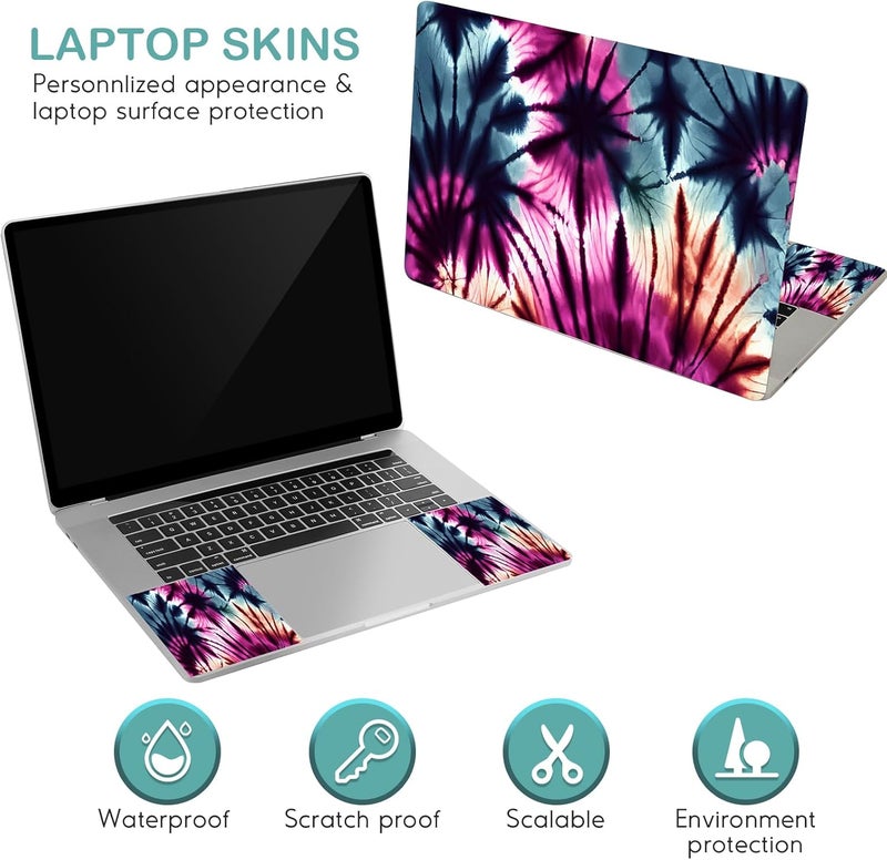 DINKY Laptop Skin Sticker Decal, 12" 13" 13.3" 14" 15" 15.4" 15.6 inch Laptop Universal Reusable Vinyl Skin Stickers Cover Art Decal Notebook PC Personalized Protector-Abstract Art - Image 3