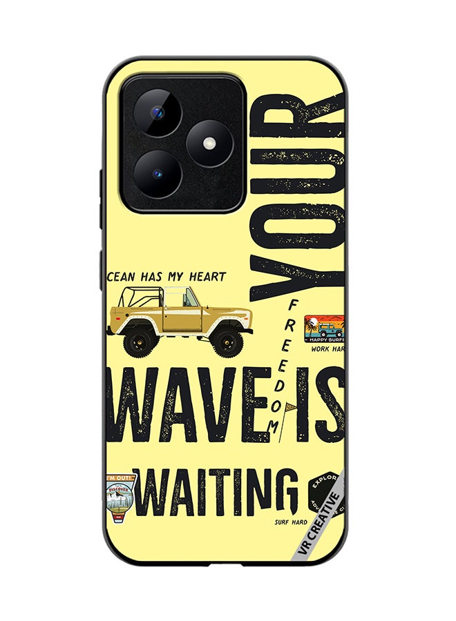 VR CREATIVE Protective Case Cover For Realme C53 Your Wave Is Waiting Design Multicolour - Image 1
