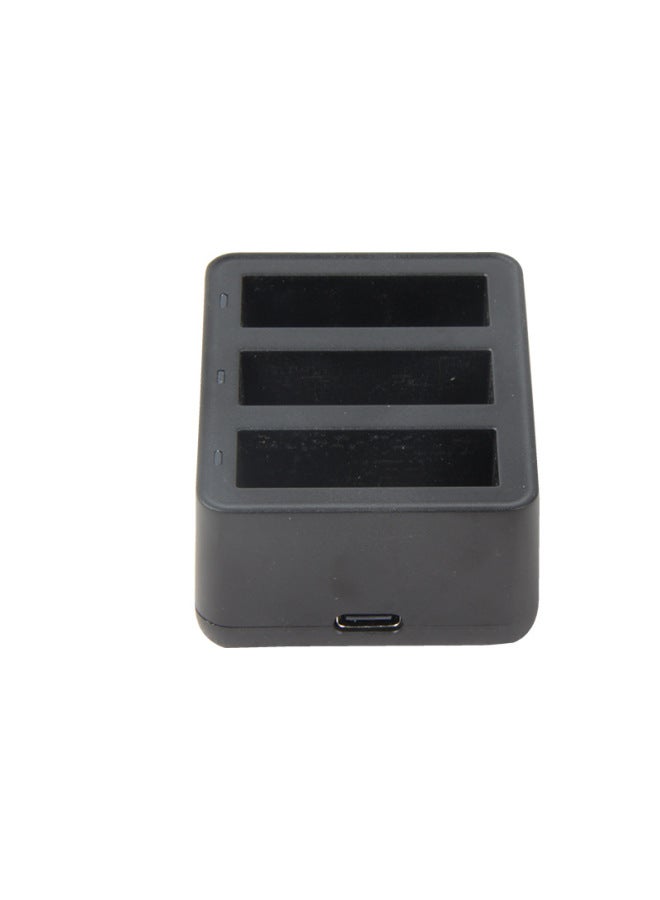 Generic FUYALIN Battery Charger Suit For DJI Dajiang Osmo Action Camera Accessories-Color:(3 Battery And 1 Triple Charger Set) - Image 3