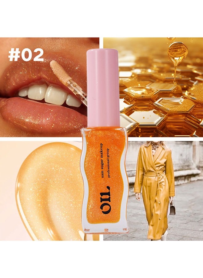 Fruit Honey Lip Care Oil 02#, Pearlescent Lip Balm, Moisturizing Plump, Honey Essence Lip Gloss - 8 ML - pzsku/Z901FBE17EB14DF2E2E1BZ/45/_/1734664194/dc499e4f-fcd2-470b-90e7-9a70d9969871