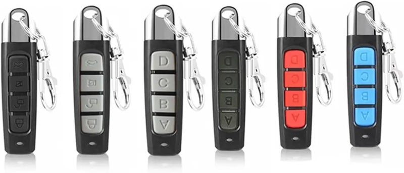 Garage Door Remote, 433MHZ 433.92mhz Remote Control Garage Gate Door Opener Duplicator Clone Learning Rolling Code(Red-ABCD-Key) - Image 3
